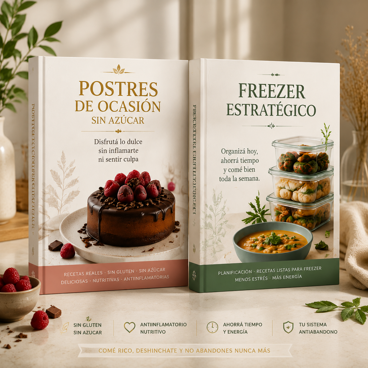 🚨 Pack Infaltable 2 en 1: Postres de Ocasión + Freezer Estratégico